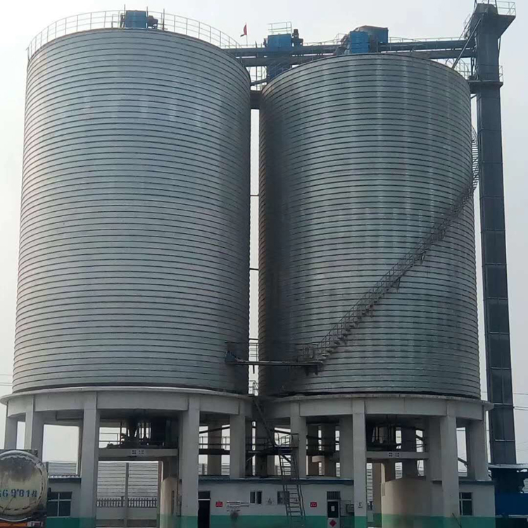 枣庄2座5000吨矿粉用螺旋卷板仓